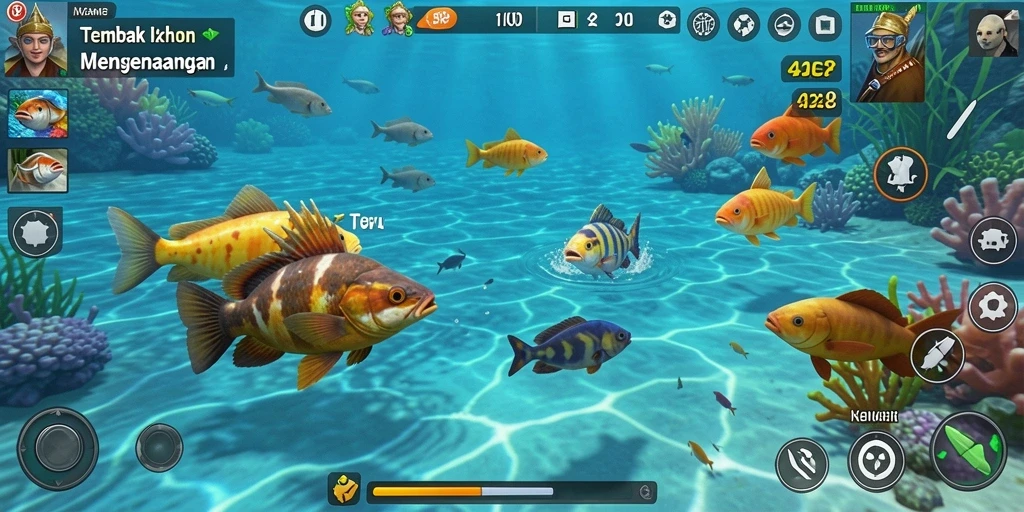 Tampilan gameplay AFAF yang penuh warna dan menarik.