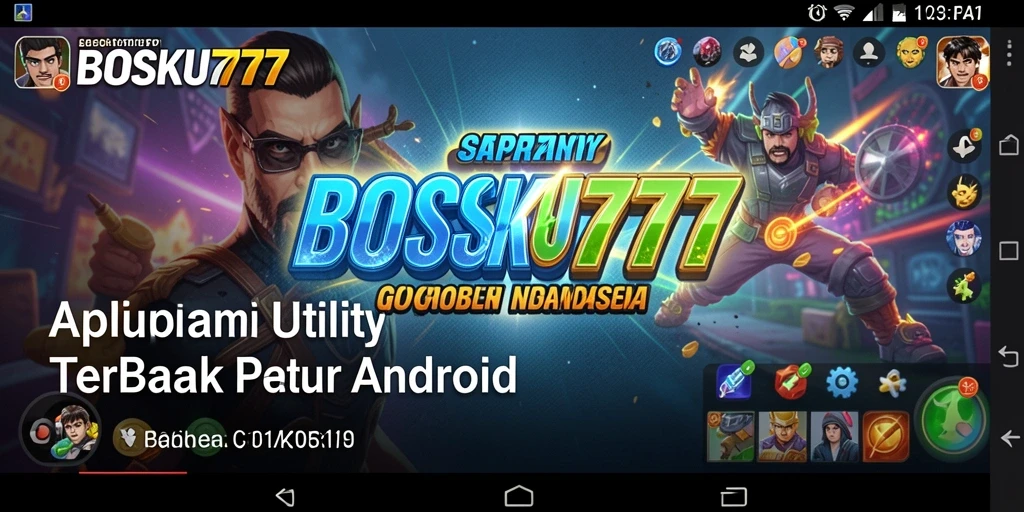 Tangkapan layar utama BOSKU777 menampilkan fitur utility yang praktis.