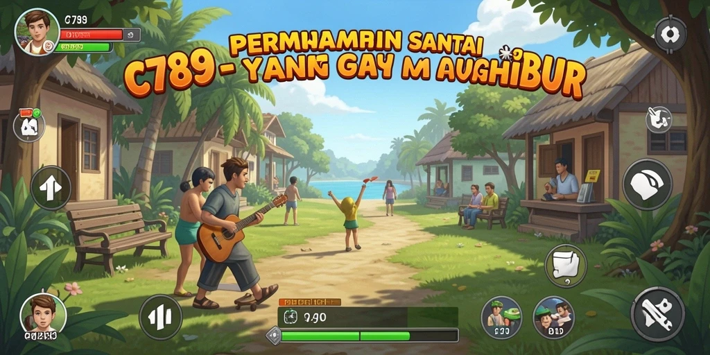 Tangkapan layar C789 menampilkan gameplay yang seru dan penuh warna.