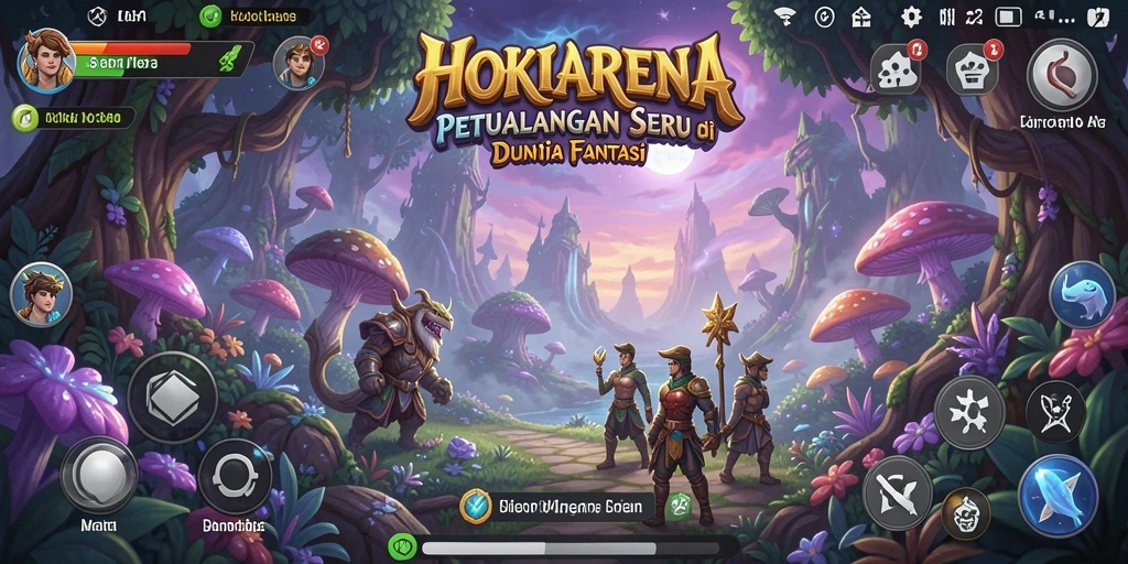Screenshot menampilkan momen seru dalam gameplay HOKIARENA.