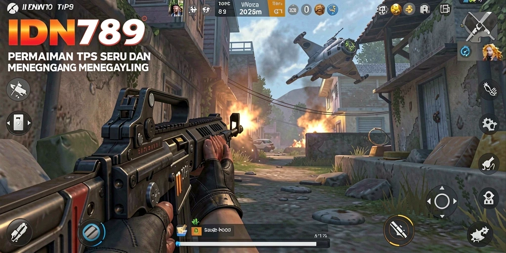 Screenshot IDN789 menunjukkan aksi mendebarkan di medan perang.