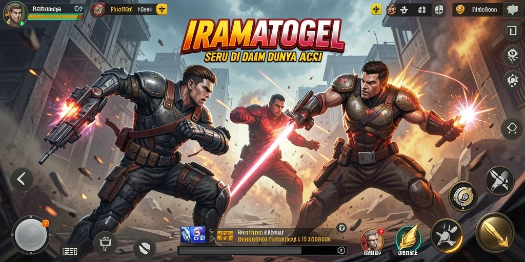 Tampilan mendebarkan dari gameplay aksi IRAMATOGEL.