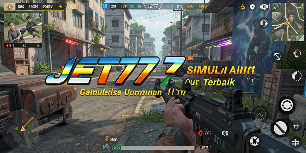 Tampilan gameplay JET77 yang menampilkan elemen simulasi yang menarik.