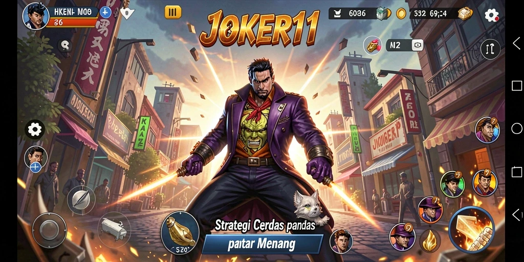Screenshot gameplay JOKER11 menampilkan aksi strategi yang mendebarkan.