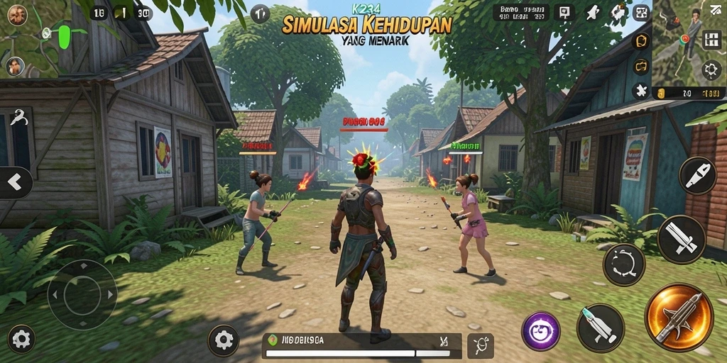 Tampilan gameplay K234 yang interaktif dan mendalam.