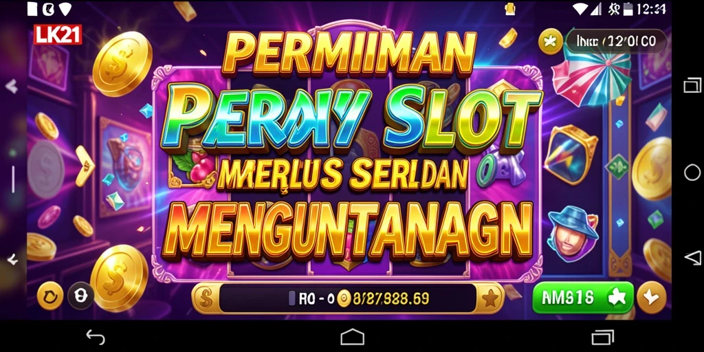 Tampilan gameplay LK21 dengan gulungan slot yang menarik.