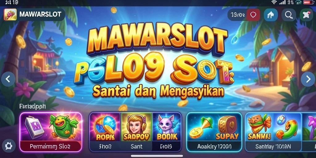 Screenshot gameplay MAWARSLOT menunjukkan keseruan permainan slot.