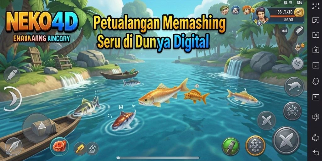 Tampilan gameplay NEKO4D dengan pengalaman memancing yang menarik.