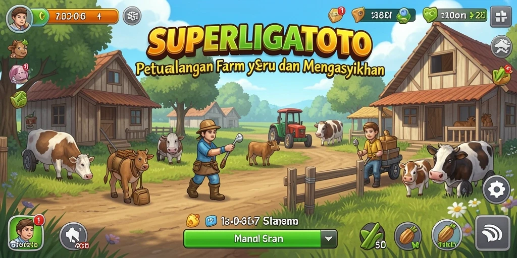 Tampilan gameplay <strong>SUPERLIGATOTO</strong> yang menyenangkan dan interaktif.