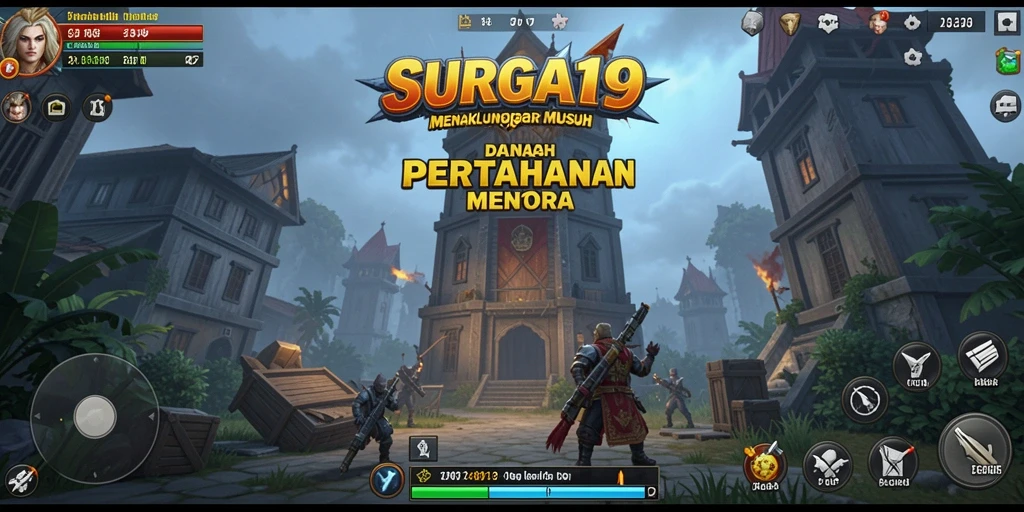 Menampilkan aksi menara berperang dalam SURGA19.
