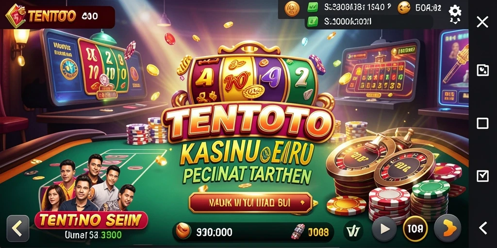 Screenshot gameplay TENTOTO menampilkan keseruan bermain kasino.
