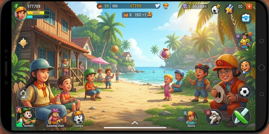 Screenshot gameplay VT789 menampilkan keseruan dalam bermain game Casual.